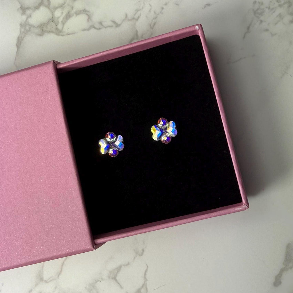 FUCHSIA - Baby Ballroom Crystal Stud Earrings