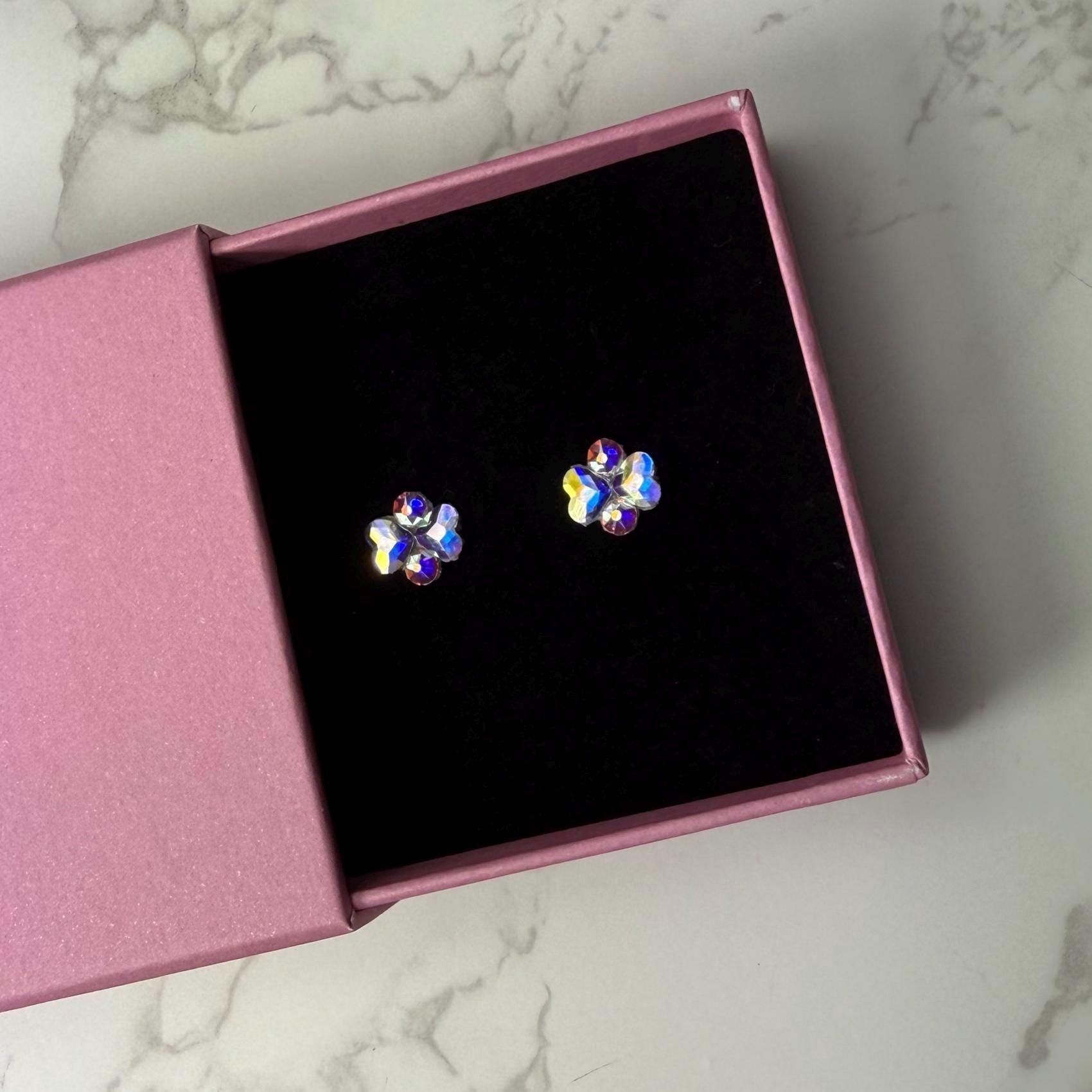 FUCHSIA - Baby Ballroom Crystal Stud Earrings