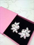 LUNA - Large ear cuff statement stud earrings for ballroom and latin dancing