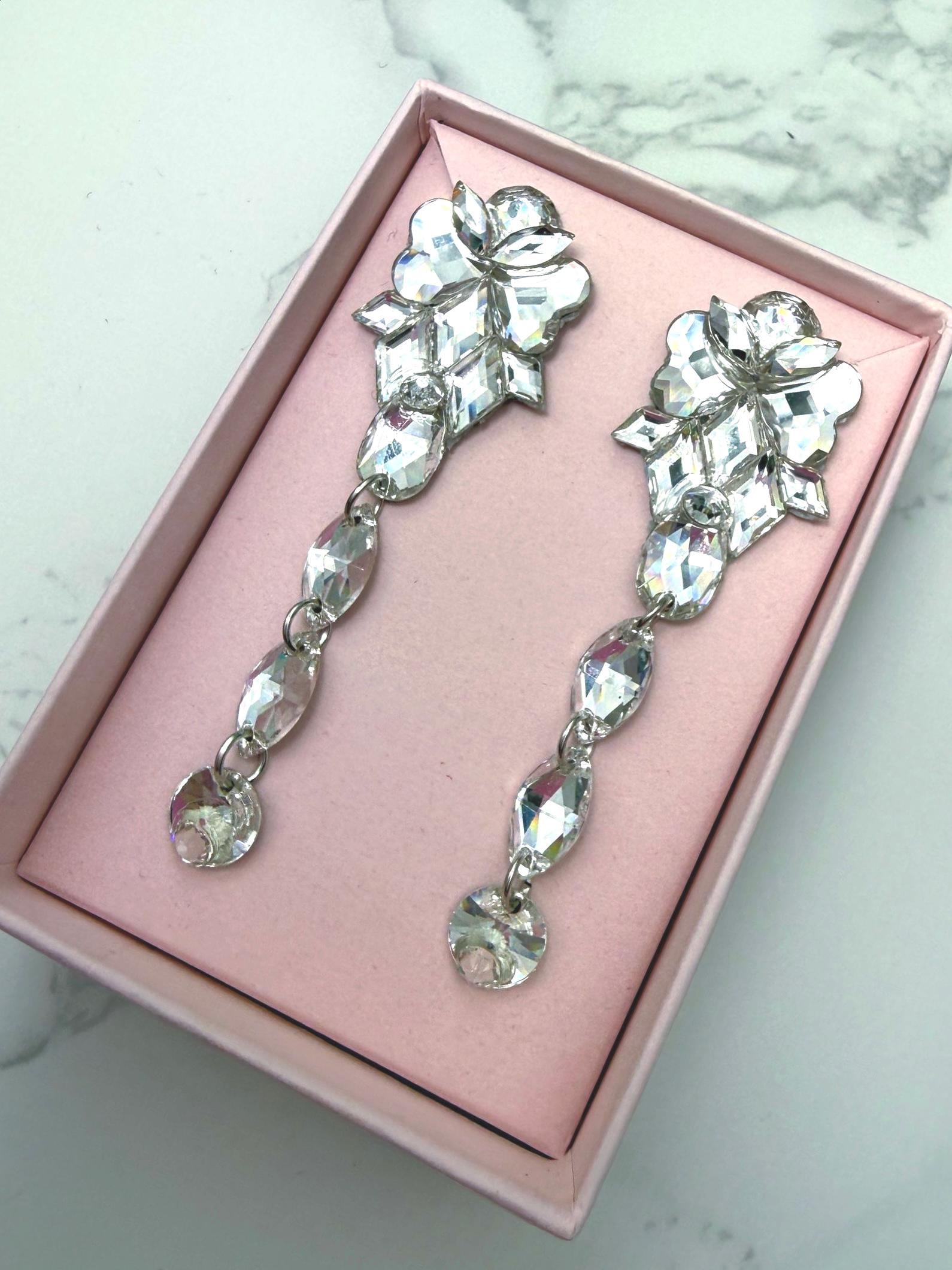 MARINA - Large Ballroom Dance Dangly Earrings