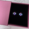 FUCHSIA - Baby Ballroom Crystal Stud Earrings