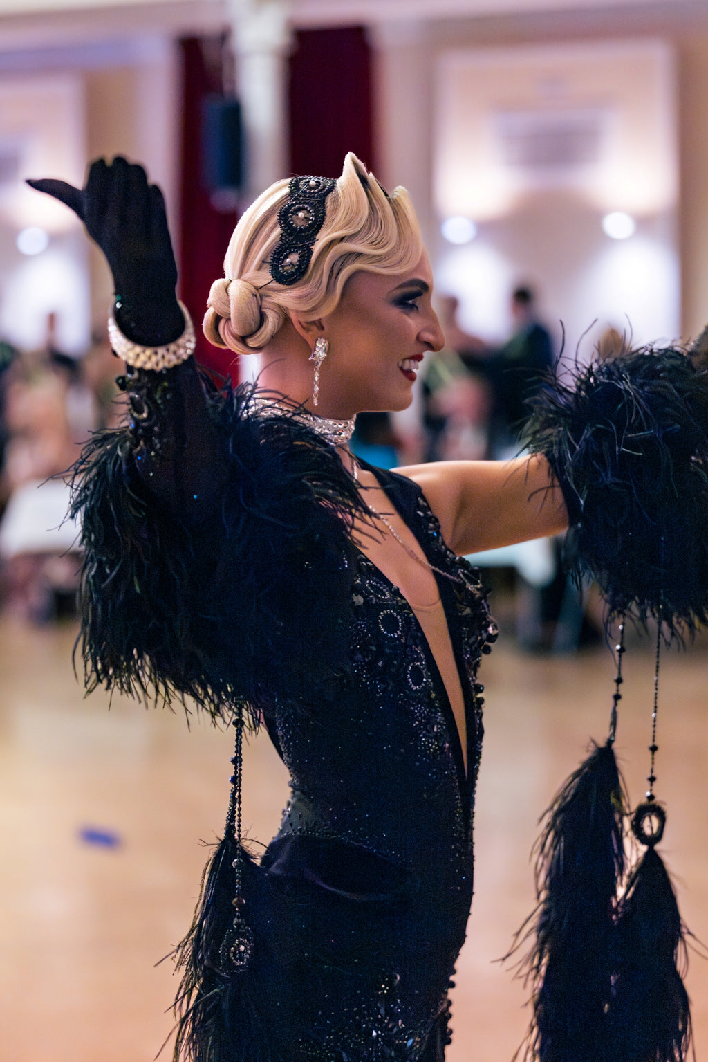 MARINA - Large Ballroom Dance Dangly Earrings