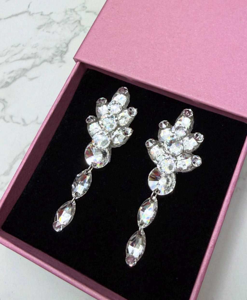 OAK - Large Ballroom Dance Dangly Earrings