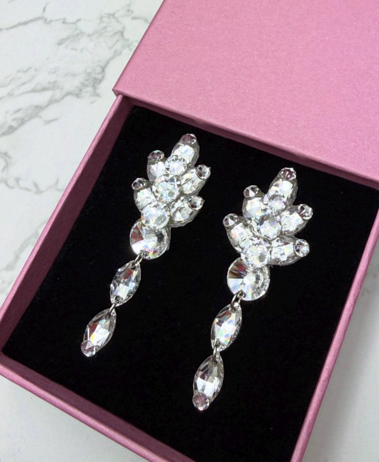 OAK - Large Ballroom Dance Dangly Earrings