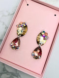 MARIGOLD - Champagne gold ballroom and latin dangly earrings