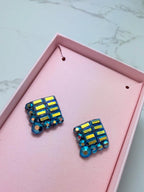 HARRIETTE - Diamond shape stud earrings for ballroom and latin dance